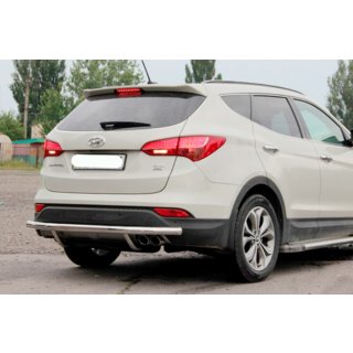 Barra Posteriore AK002 (Acciaio Inox) Hyundai Santa Fe 3 2012-2018 foto 2