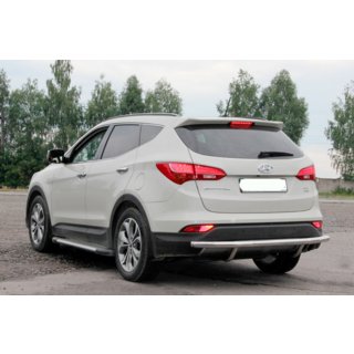 Barra Posteriore AK002 (Acciaio Inox) Hyundai Santa Fe 3 2012-2018 foto 3
