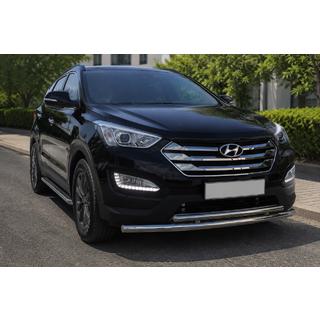 Protezione Anteriore ST014 (Acciaio Inox) Hyundai Santa Fe 3 2012-2018 foto 1