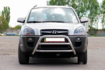 Hyundai Tucson JM 2004- Protezione Anteriore WT022 (Acciaio Inox) foto 2