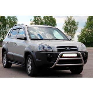 Protezione Anteriore WT022 (Acciaio Inox) Hyundai Tucson JM 2004- foto 3