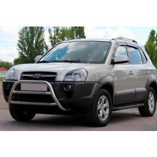 Protezione Anteriore WT022 (Acciaio Inox) Hyundai Tucson JM 2004- foto 1