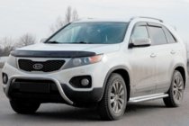 Kia Sorento II XM 2009-2014 Protezione Anteriore WT007 (Acciaio Inox) foto 1