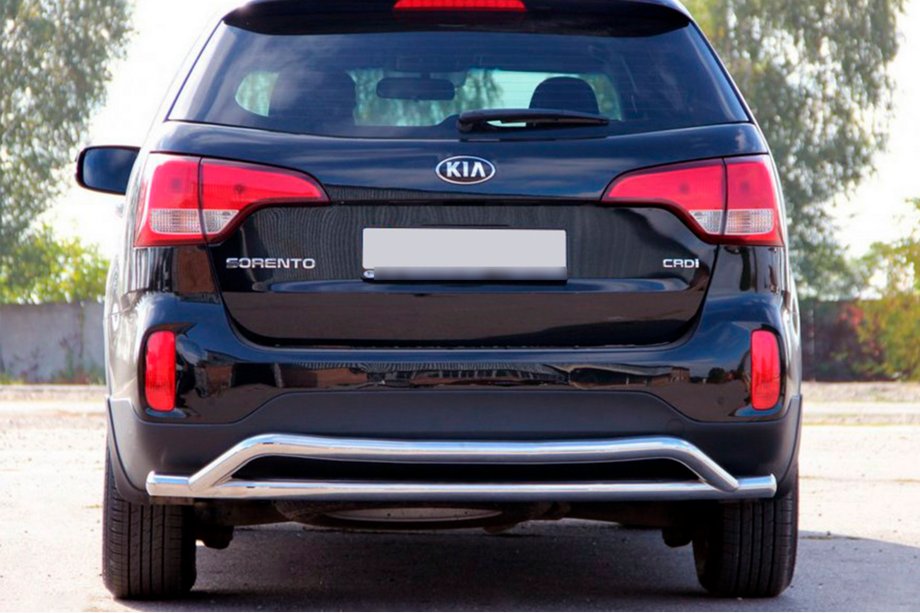 Kia Sorento II XM 2009-2014 Barra posteriore AK007-2 (acciaio inox) Foto 1