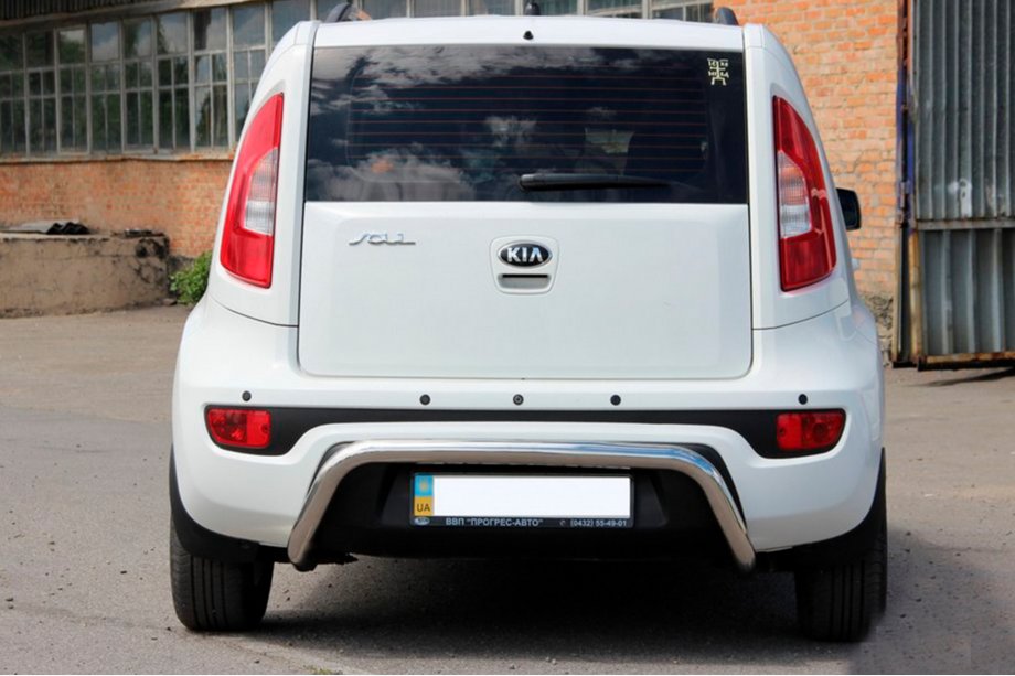 Kia Soul I 2008-2013 Barra Posteriore AK002 (Acciaio Inox) Foto 2