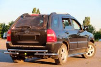 Kia Sportage 2004-2010 Barra Posteriore AK007 (Acciaio Inox) foto 3
