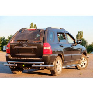 Barra Posteriore AK007 (Acciaio Inox) Kia Sportage 2004-2010 foto 3