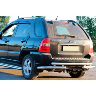 Barra Posteriore AK007 (Acciaio Inox) Kia Sportage 2004-2010 foto 1