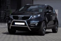 Kia Sportage 2010-2015 Protezione Anteriore WT006 (Acciaio Inox) foto 3