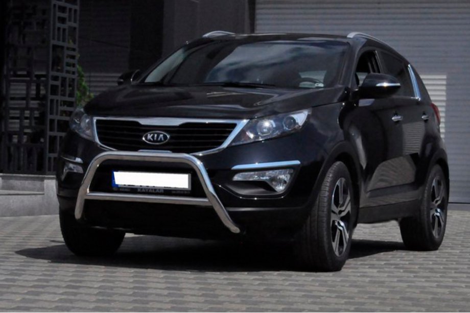 Kia Sportage 2010-2015 Protezione Anteriore WT006 (Acciaio Inox) Foto 3