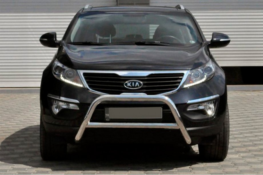Kia Sportage 2010-2015 Protezione Anteriore WT006 (Acciaio Inox) Image