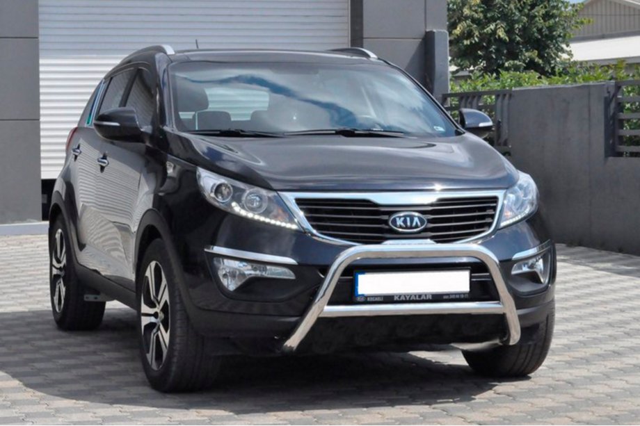Kia Sportage 2010-2015 Protezione Anteriore WT006 (Acciaio Inox) Foto 2
