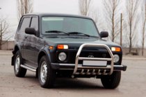 Lada Niva та Urban 1977- Protezione Anteriore QT007 (Acciaio Inox) foto 4
