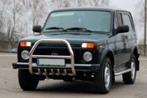Lada Niva та Urban 1977- Protezione Anteriore QT007 (Acciaio Inox) foto 5
