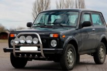 Lada Niva та Urban 1977- Protezione Anteriore QT007 (Acciaio Inox) foto 6
