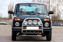 Lada Niva та Urban 1977- Protezione Anteriore QT007 (Acciaio Inox) foto 2