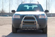 Land Rover Freelander I 1997-2006 Protezione Anteriore QT007 (Acciaio Inox) foto 1