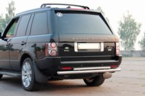 Range Rover III L322 2002-2012 Barra Posteriore AK002-Doppia (Acciaio Inox) foto 3