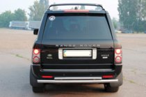 Range Rover III L322 2002-2012 Barra Posteriore AK002-Doppia (Acciaio Inox) foto 2