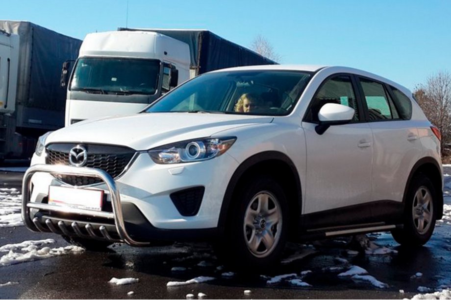 Mazda CX-5 2012-2017 Protezione Anteriore WT021 (Acciaio Inox) Image