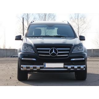 Protezione Anteriore ST015 (Acciaio Inox) Mercedes GL class X164 2006-2012 foto 2