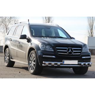 Protezione Anteriore ST015 (Acciaio Inox) Mercedes GL class X164 2006-2012 foto 3