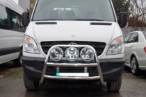 Mercedes Sprinter W906 2006–2018 Parabullbar alto WT018 (acciaio inox) foto 2