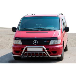 Parabull con baffi WT002 Plus (acciaio inox) Mercedes Vito W638 1996-2003 foto 3
