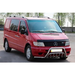 Parabull con baffi WT002 Plus (acciaio inox) Mercedes Vito W638 1996-2003 foto 1