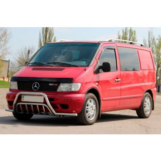 Parabull con baffi WT002 Plus (acciaio inox) Mercedes Vito W638 1996-2003 foto 2