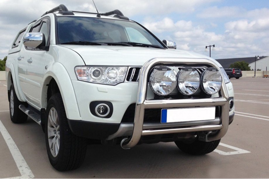 Mitsubishi L200 2006-2015 Parabulloni WT018 (Acciaio Inox) Foto 1