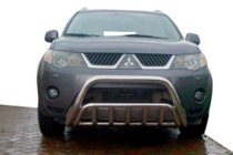 Mitsubishi Outlander 2006-2012 Protezione Anteriore WT002 (Acciaio Inox) foto 1
