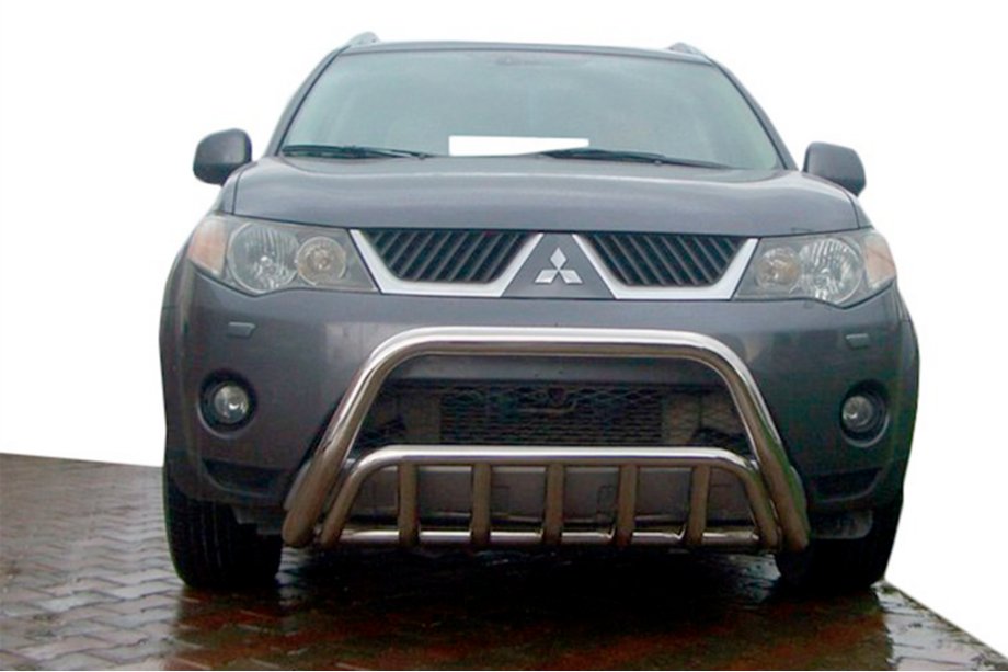 Mitsubishi Outlander 2006-2012 Protezione Anteriore WT002 (Acciaio Inox) Image
