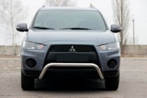 Mitsubishi Outlander 2006-2012 Protezione Anteriore WT007 (Acciaio Inox) foto 1