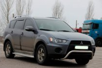 Mitsubishi Outlander 2006-2012 Protezione Anteriore WT007 (Acciaio Inox) foto 3