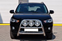 Mitsubishi Outlander 2006-2012 Bull bar WT018 (2010-2012, inox) foto 1