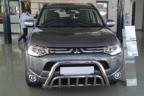 Mitsubishi Outlander 2012-2021 Protezione Anteriore WT002 (Acciaio Inox) foto 2