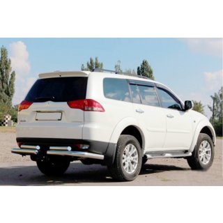 Protezione posteriore AK003-Special (2 pz, acciaio inox) Mitsubishi Pajero Sport 2008-2015 foto 3