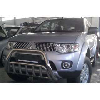 Protezione Anteriore WT002 (Acciaio Inox) Mitsubishi Pajero Sport 2008-2015 foto 3