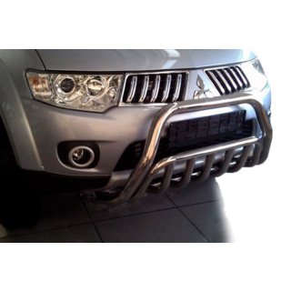 Protezione Anteriore WT002 (Acciaio Inox) Mitsubishi Pajero Sport 2008-2015 foto 4