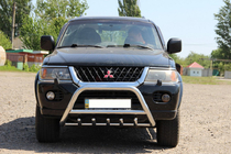 Mitsubishi Pajero Sport 1996-2007 Paraurti Anteriore WT003 (Acciaio Inox) foto 4