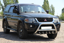 Mitsubishi Pajero Sport 1996-2007 Paraurti Anteriore WT003 (Acciaio Inox) foto 3