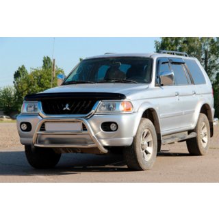 Protezione Anteriore WT022 Acciaio Inox Mitsubishi Pajero Sport 1996-2007 foto 1