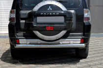 Mitsubishi Pajero Wagon IV 2006-2021 Barra Posteriore AK002 (Acciaio Inox) foto 1