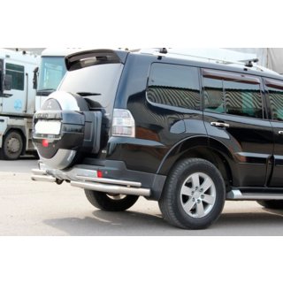 Barra Posteriore AK003 Doppia (Acciaio Inox) Mitsubishi Pajero Wagon IV 2006-2021 foto 3