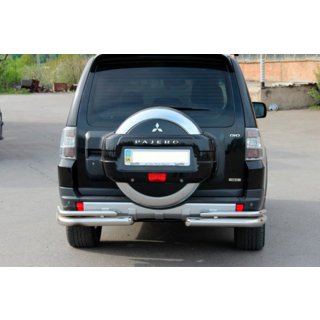 Barra Posteriore AK003 Doppia (Acciaio Inox) Mitsubishi Pajero Wagon IV 2006-2021 foto 2