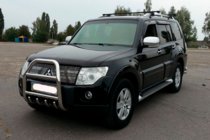 Mitsubishi Pajero Wagon IV 2006-2021 Protezione Anteriore QT007 (Acciaio Inox) foto 2
