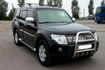 Mitsubishi Pajero Wagon IV 2006-2021 Protezione Anteriore QT007 (Acciaio Inox) foto 3