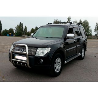 Protezione Anteriore QT007 (Acciaio Inox) Mitsubishi Pajero Wagon IV 2006-2021 foto 2