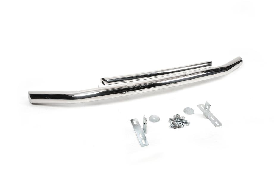 Mitsubishi Pajero Wagon IV 2006-2021 Protezione Anteriore ST014 (Acciaio Inox) Foto 4